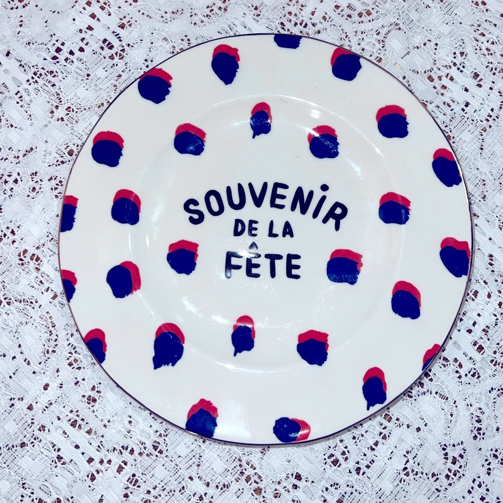 Clare V. x Anthropologie Maisonette “Souvenir de la fete” Dessert Plate